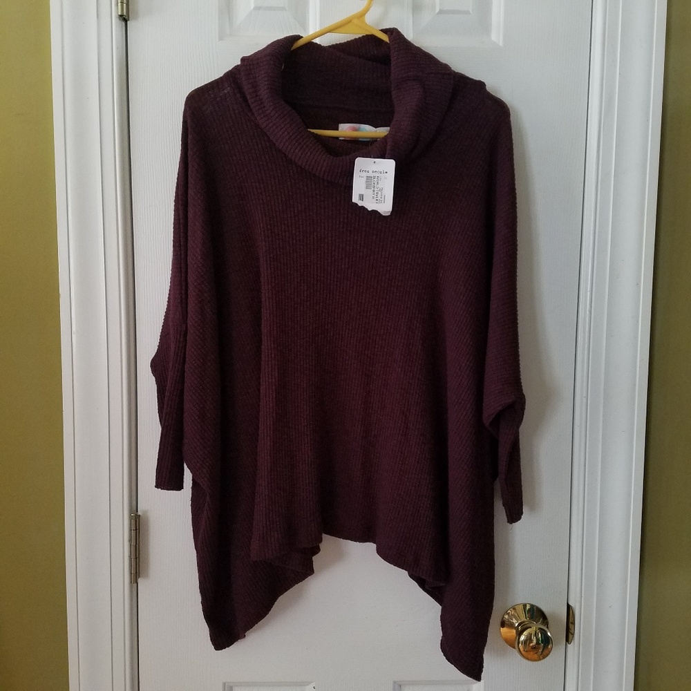 Free People Beach Split Back Poncho